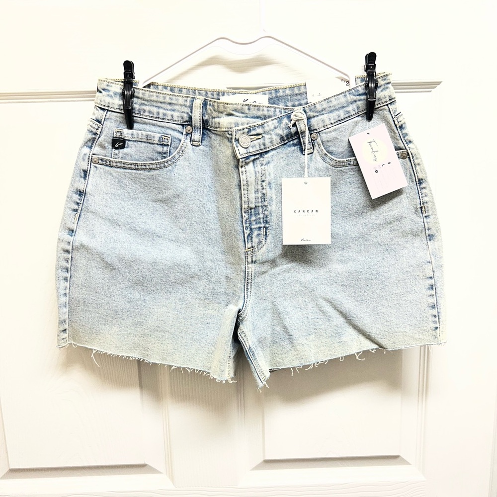 Light Blue Denim Women Shorts